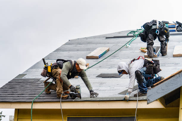 Professional Roofing technician working in Harrington Park, NJ